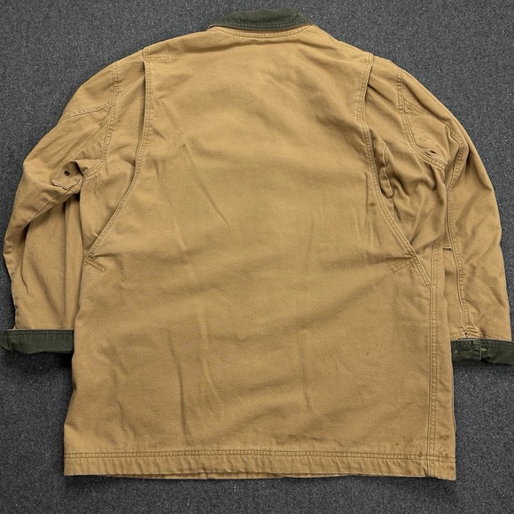VTG LL Bean Chore Barn Field Coat Men's Size XL Canvas Corduroy Collar 70s USA - Picture 15 of 16